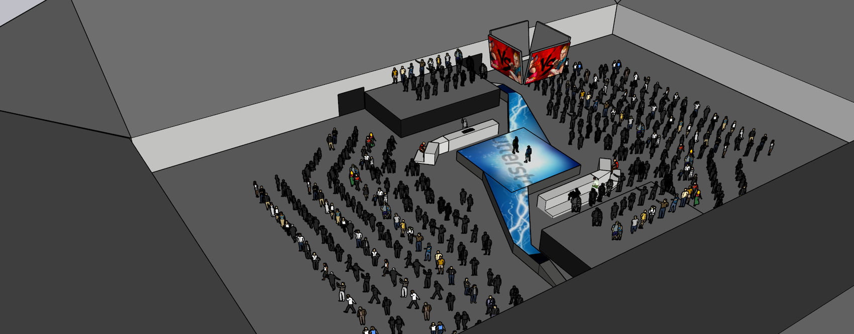 scénographie plan 3d